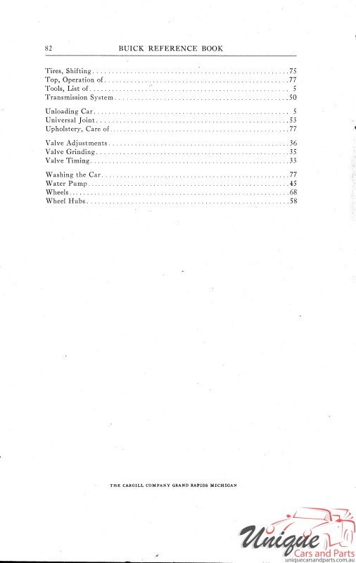1914 Buick Reference Book Page 78